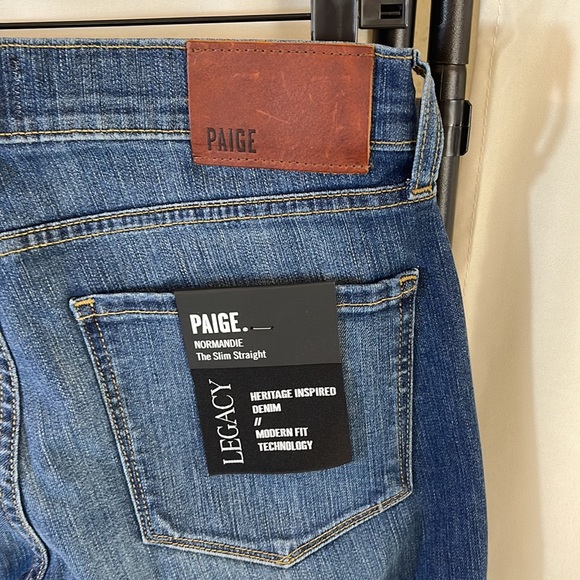 PAIGE Normandie Legacy Straight Jeans Size 28 NWT - Picture 9 of 17